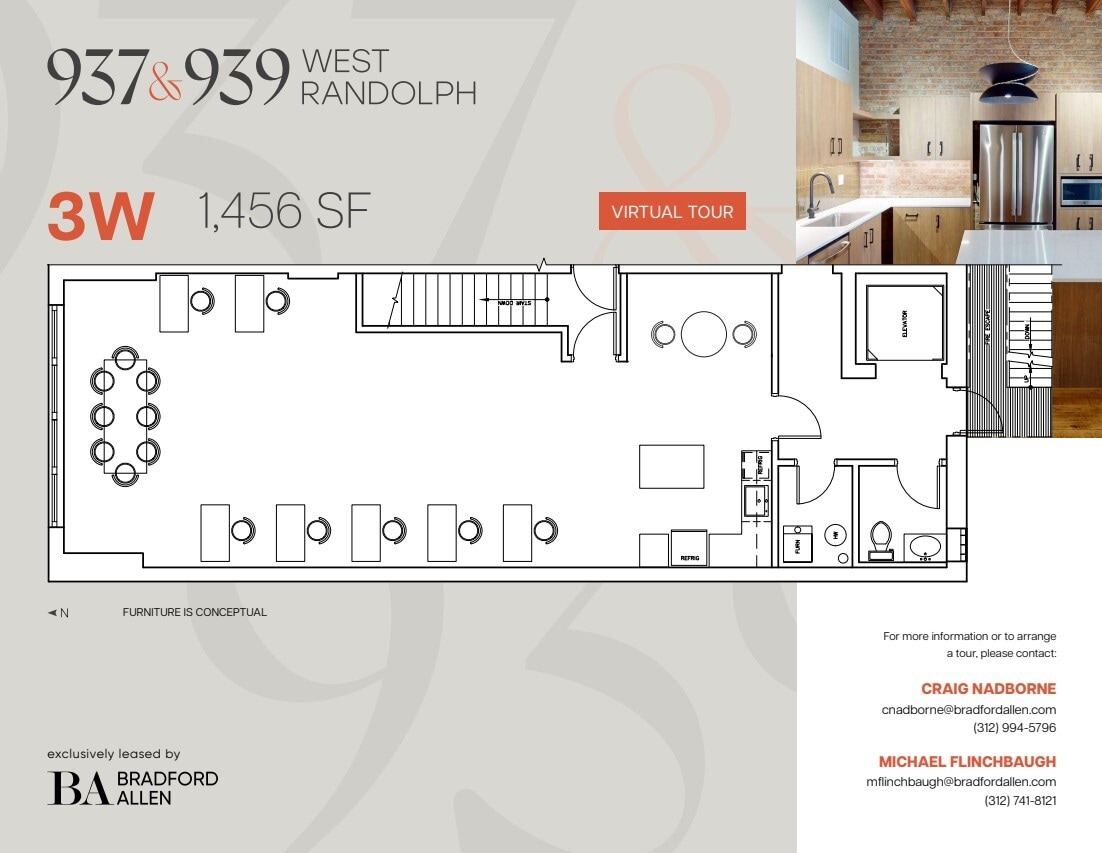 937-939 W Randolph St, Chicago, IL for lease Floor Plan- Image 1 of 6
