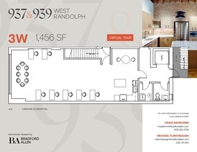 937-939 W Randolph St, Chicago, IL for lease Floor Plan- Image 1 of 6