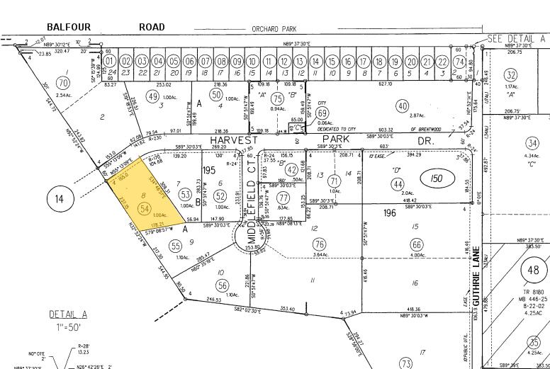 470 Harvest Park Dr, Brentwood, CA for lease - Plat Map - Image 2 of 3