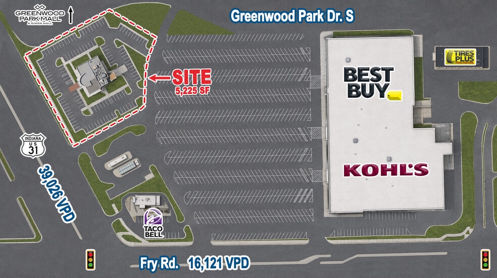 867 Us Highway 31 N, Greenwood, IN for lease - Site Plan - Image 2 of 4