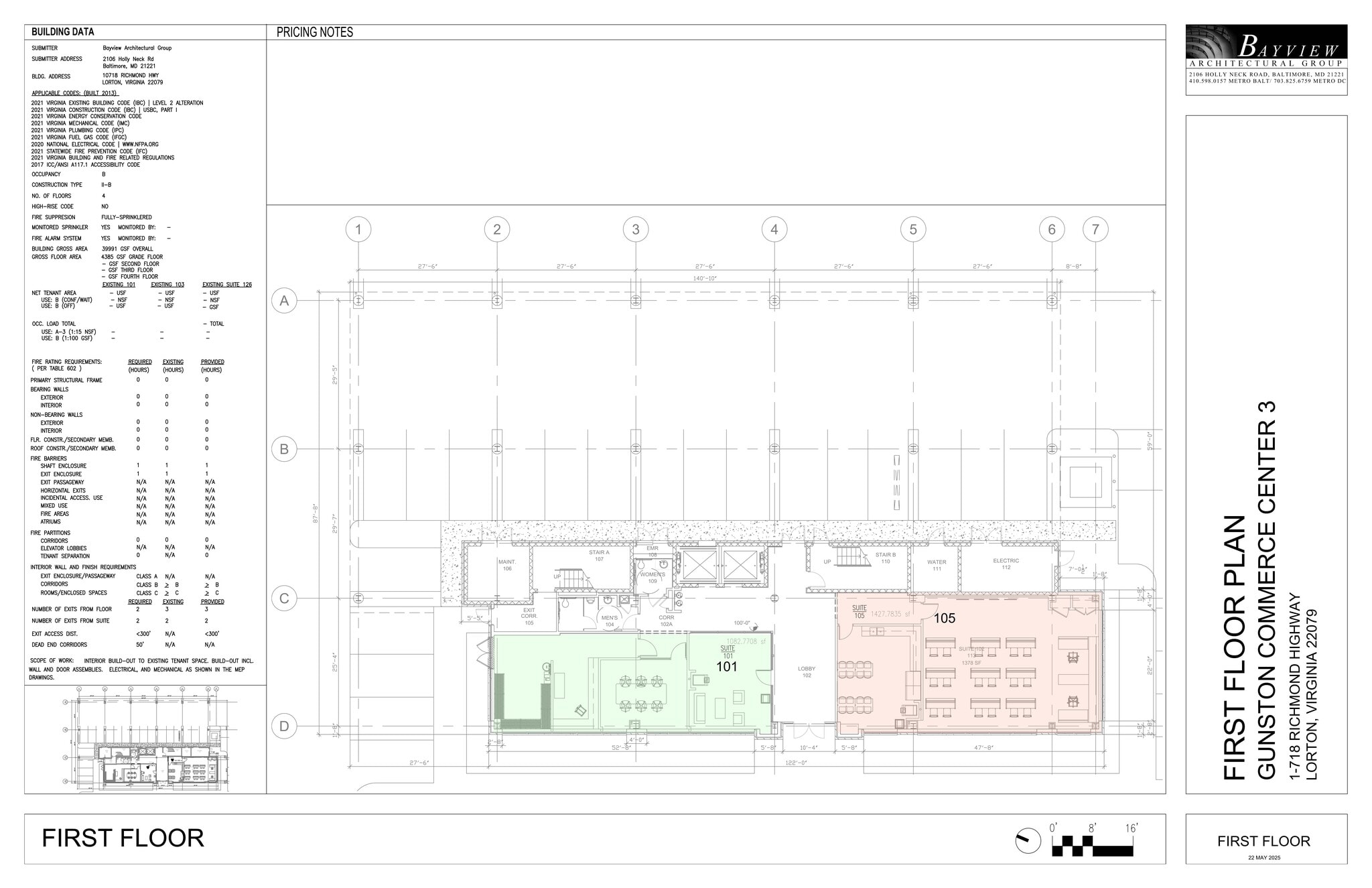 10718 Richmond Hwy, Lorton, VA à louer Plan de site- Image 1 de 9