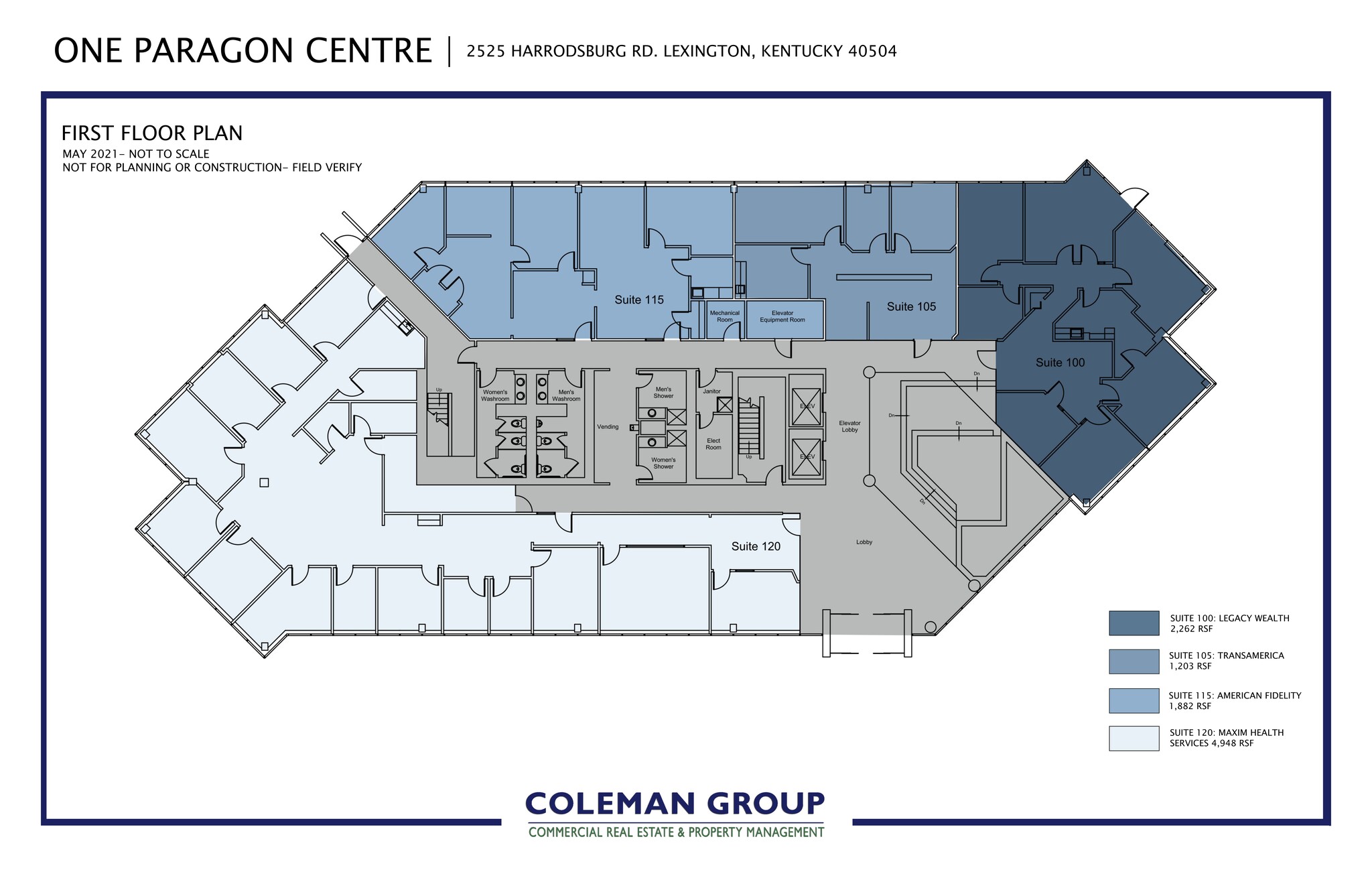 2525 Harrodsburg Rd, Lexington, KY à louer Plan de site- Image 1 de 5