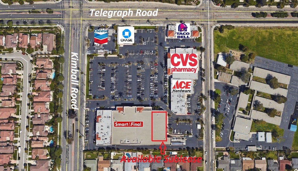 7700-7880 Telegraph Rd, Ventura, CA for lease - Aerial - Image 2 of 5