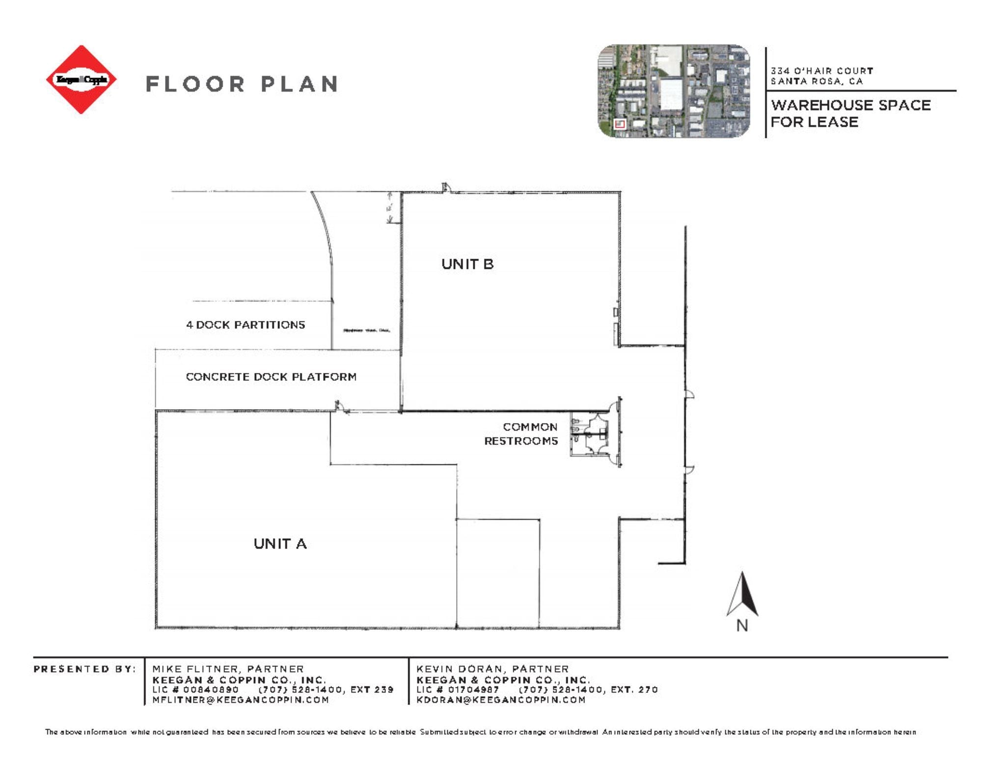 334 Ohair Ct, Santa Rosa, CA for lease Floor Plan- Image 1 of 2
