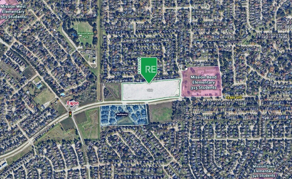 16500 Beechnut St, Houston, TX à vendre - Aérien - Image 2 de 4