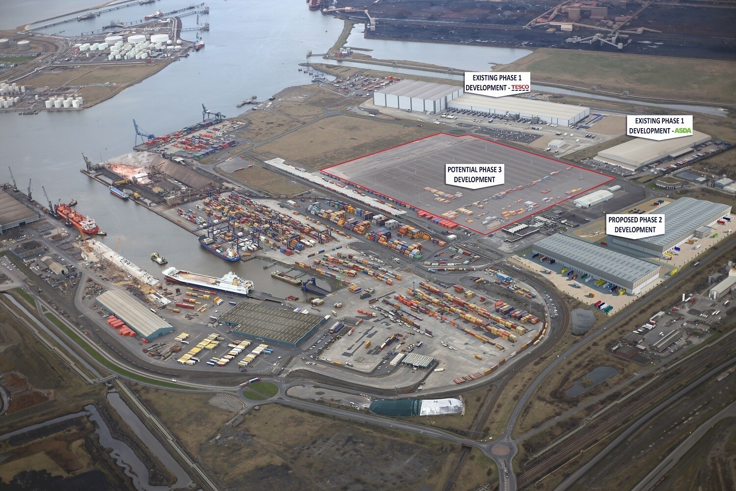 Teesport Logistics Park, Middlesbrough à louer Photo du bâtiment- Image 1 de 3