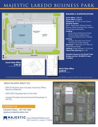 Plus de détails pour 301 Vallecillo Rd, Laredo, TX - Industriel à louer