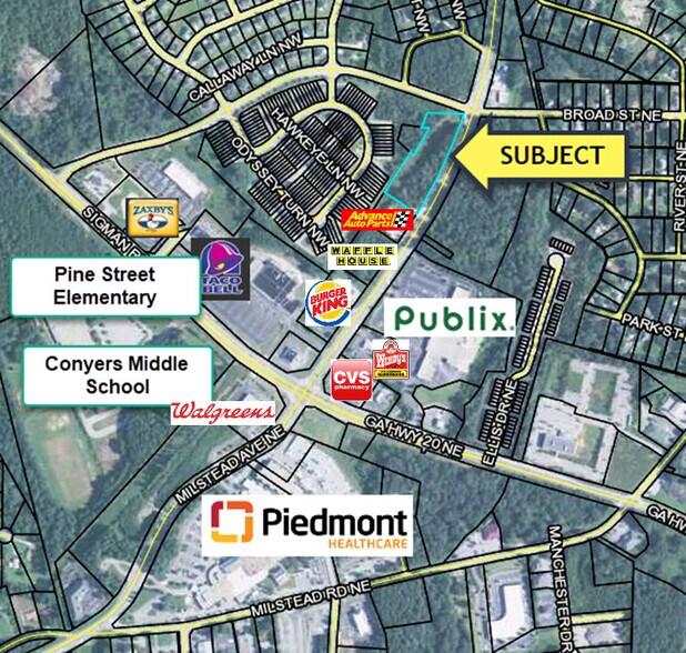 Highway 20, Conyers, GA à vendre - Aérien - Image 1 de 2