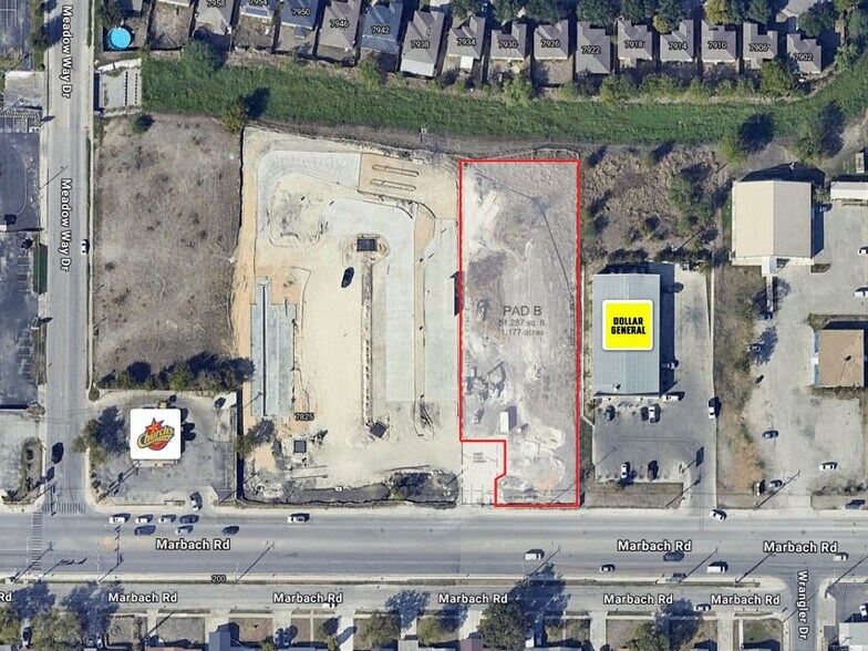 7827 Marbach Rd, San Antonio, TX à vendre - Aérien - Image 1 de 3