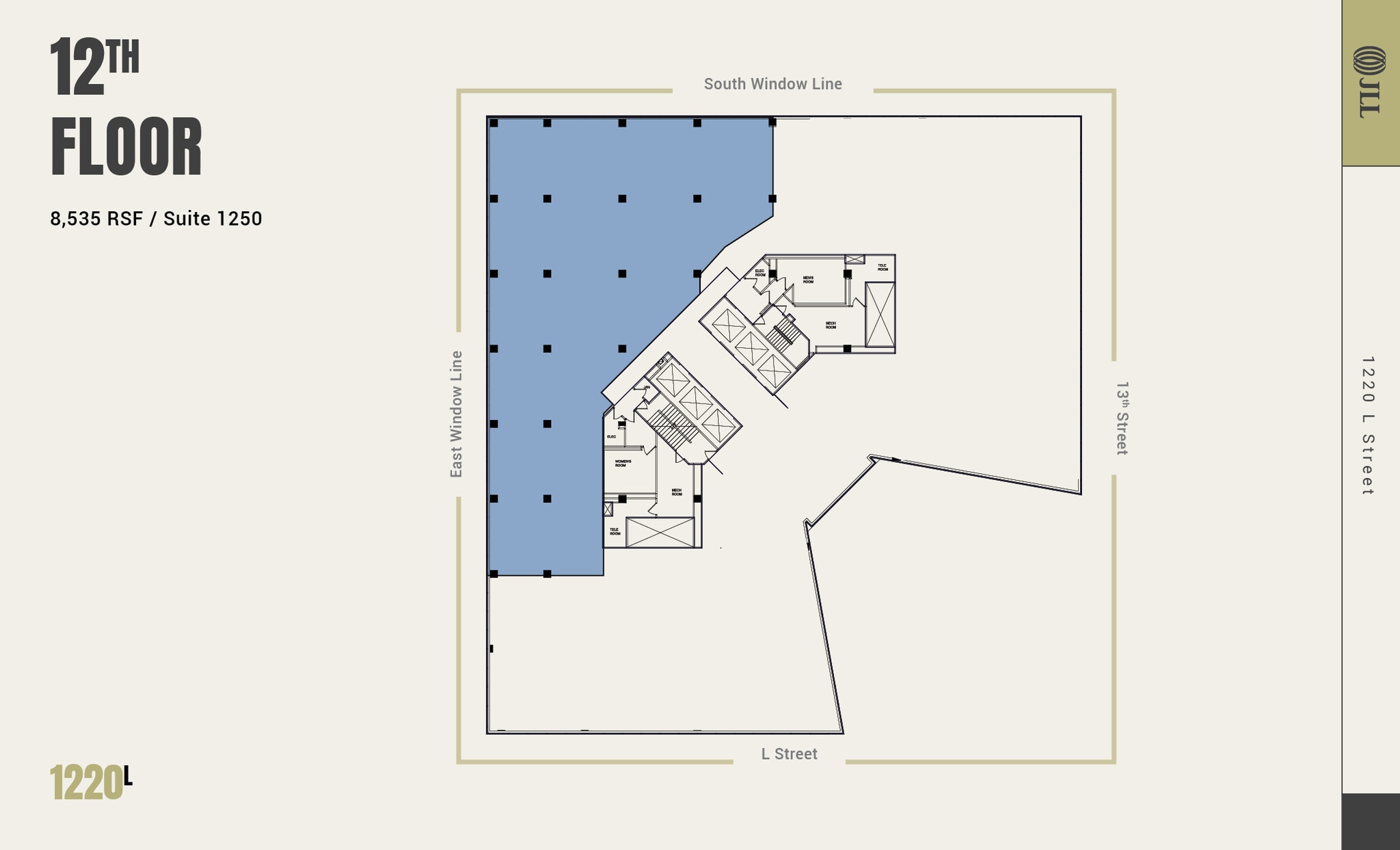 1220 L St NW, Washington, DC for lease Floor Plan- Image 1 of 6