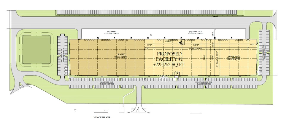 10400 W North Ave, Melrose Park, IL à louer - Plan d’étage - Image 2 de 3