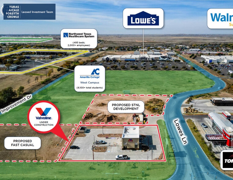 6005 Lowes Ln, Amarillo, TX for sale - Aerial - Image 2 of 10