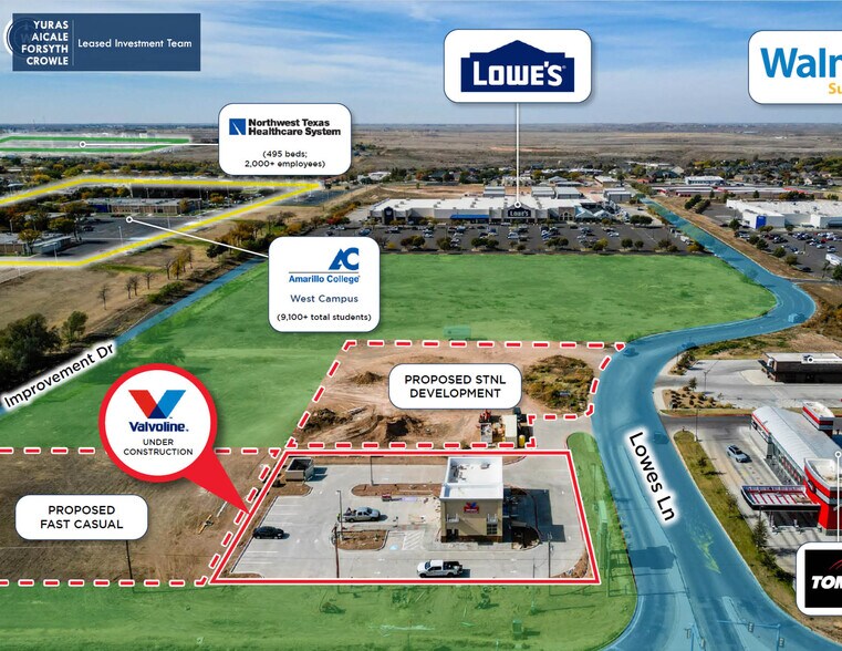 6005 Lowes Ln, Amarillo, TX à vendre - Aérien - Image 2 de 10