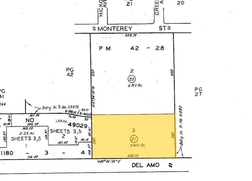 2761 Plaza Del Amo, Torrance, CA for lease - Plat Map - Image 3 of 3