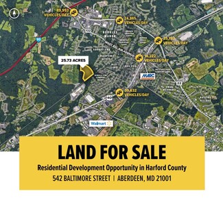 Plus de détails pour 542 Baltimore St, Aberdeen, MD - Terrain à vendre