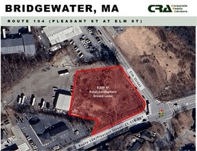 1307 Pleasant St, Bridgewater, MA - AERIAL map view - Image1