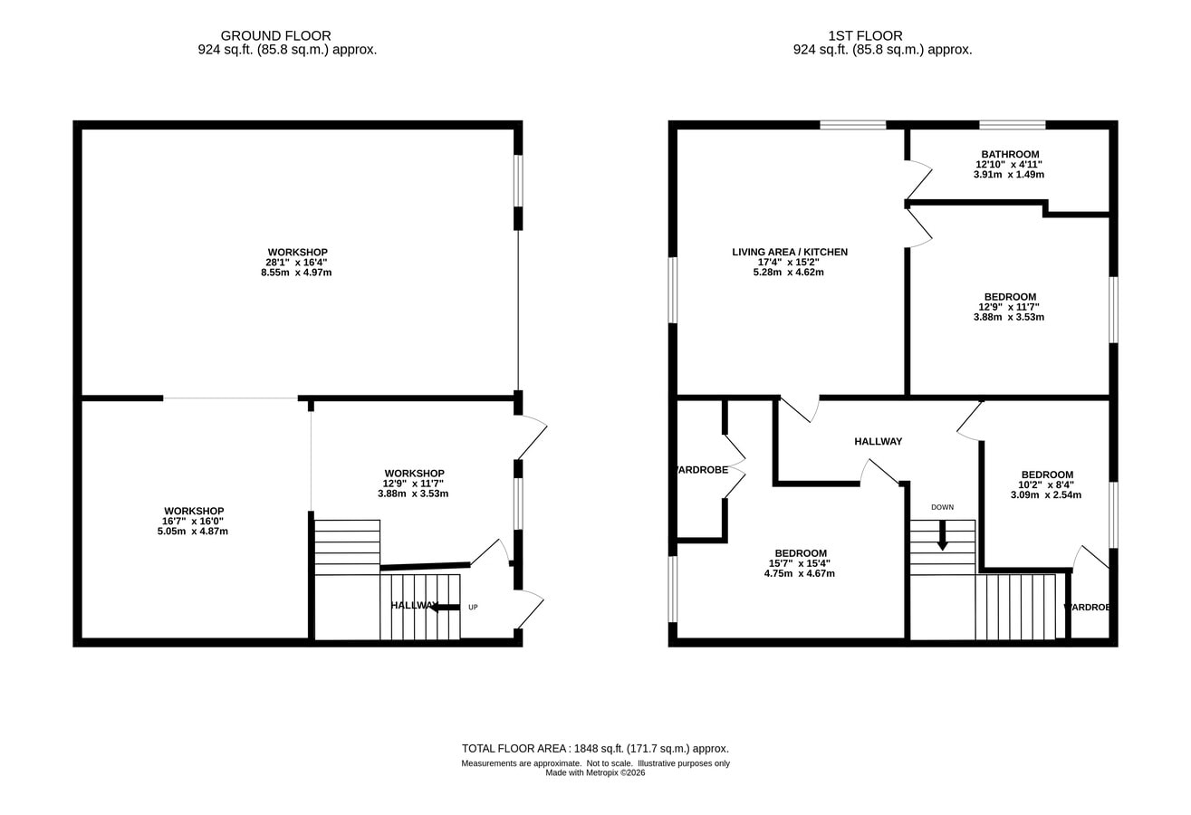 127A Reading Rd, Wokingham, BKS RG41 1HD - Unité 2 -  - Plan d’étage - Image 1 of 1