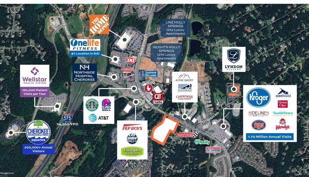 5126 Holly Springs Pkwy, Woodstock, GA for lease - Building Photo - Image 2 of 3