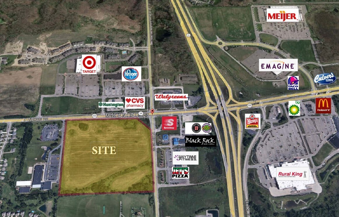 Old Us 23, Hartland, MI for sale Aerial- Image 1 of 3