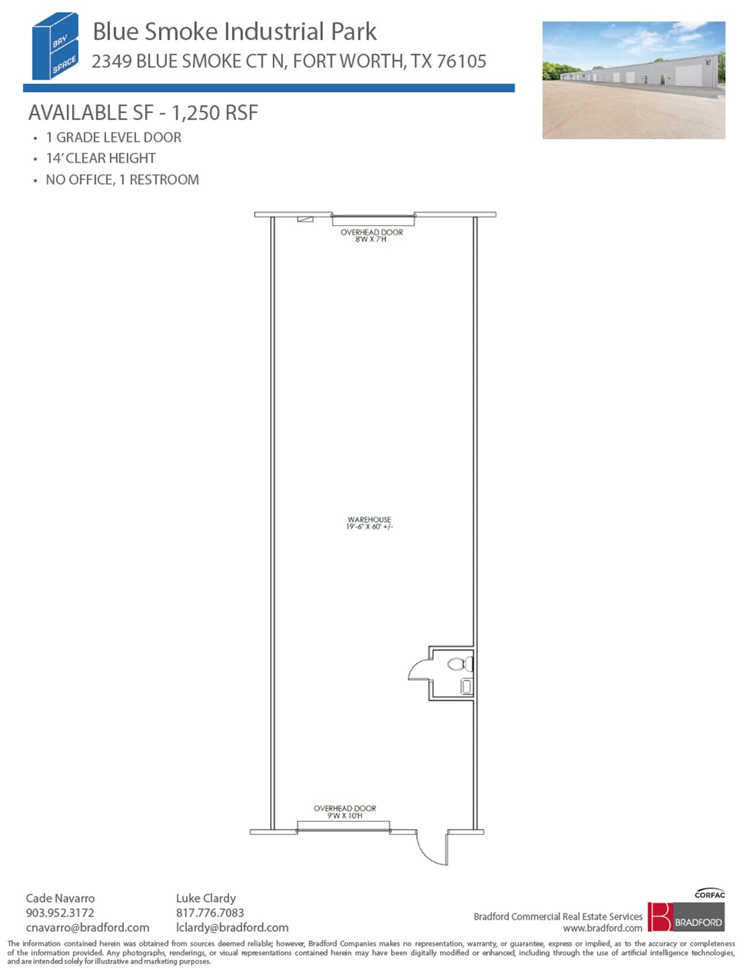 2402-2404 Blue Smoke Ct, Fort Worth, TX for lease Floor Plan- Image 1 of 1