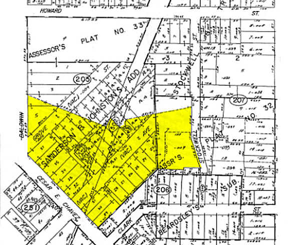 196 Cesar E Chavez Ave, Pontiac, MI à vendre - Plan cadastral - Image 3 de 3