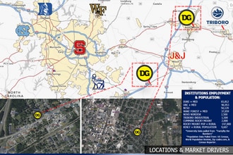 201 S Church St, Kenly, NC - Aerial  map view - Image1