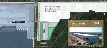 Innovation Industrial Park, San Antonio, TX - AERIAL  map view - Image1