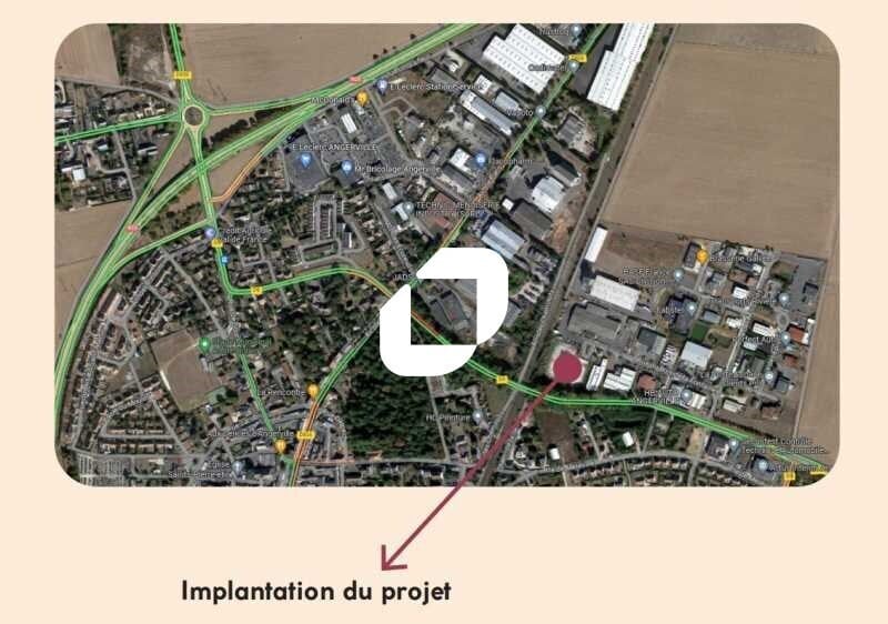 Industriel dans Angerville à vendre - Carte - Image 2 de 3