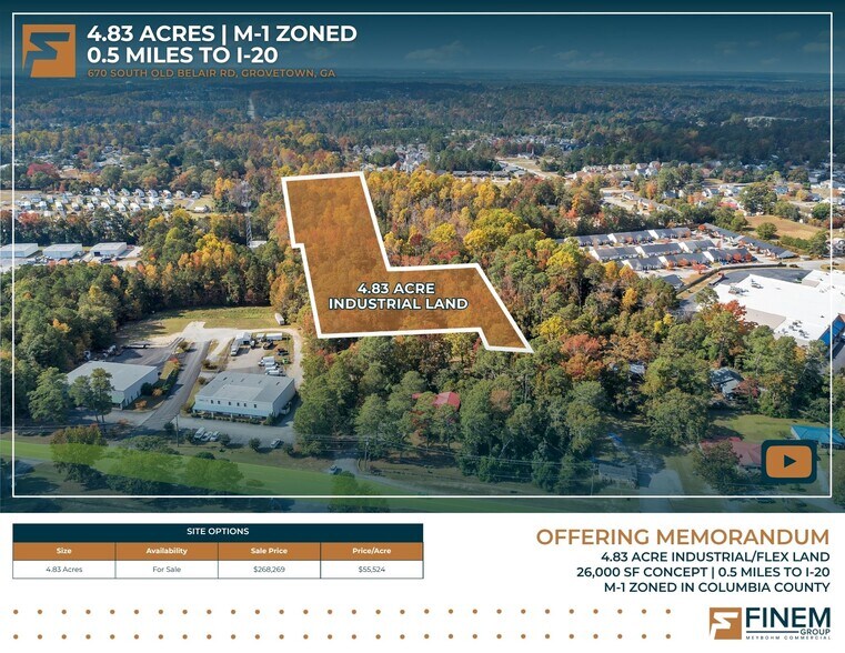 670 S Old Belair Rd, Grovetown, GA à vendre - Photo du bâtiment - Image 1 de 21