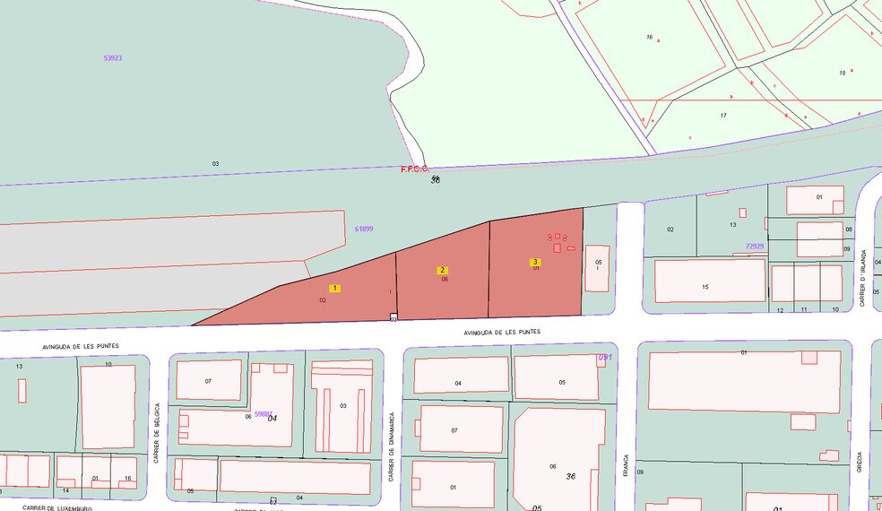Terrain dans Constantí, Tarragona à vendre - Plan cadastral - Image 2 de 4