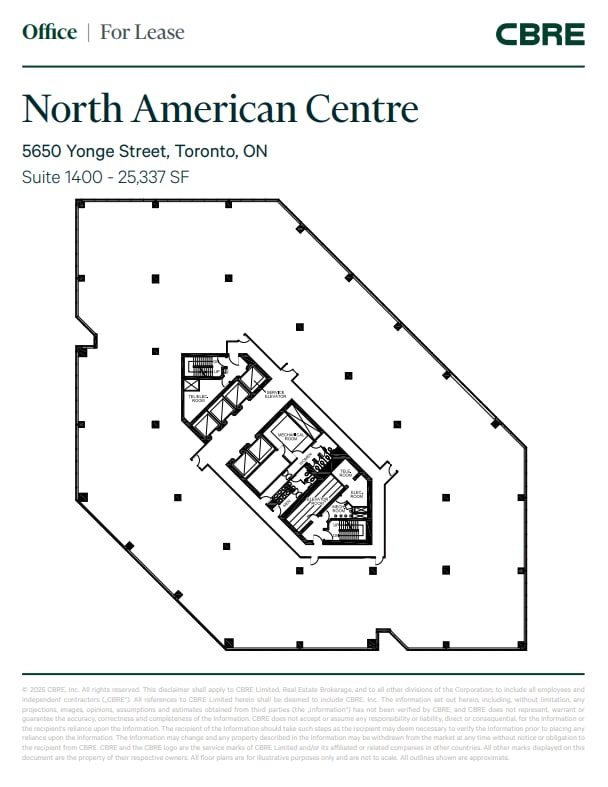 5650 Yonge St, Toronto, ON for lease Floor Plan- Image 1 of 1