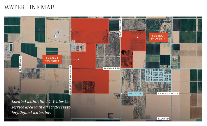 NEC/SEC Eleven Mile Corner Rd & Randolph Rd, Coolidge, AZ for sale - Aerial - Image 2 of 4