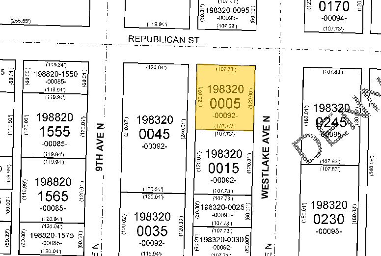 425 Westlake Ave N, Seattle, WA for sale - Plat Map - Image 2 of 24