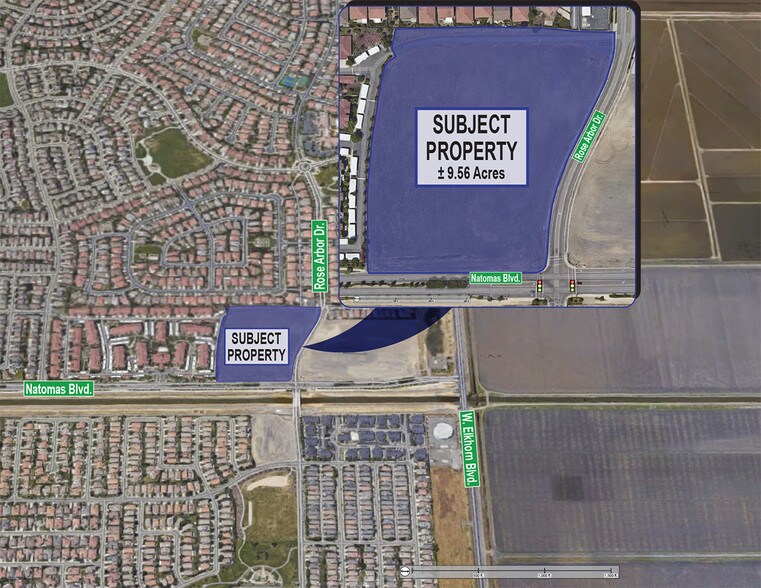 Natomas Blvd & Rose Arbor Dr, Sacramento, CA à vendre - Aérien - Image 2 de 3