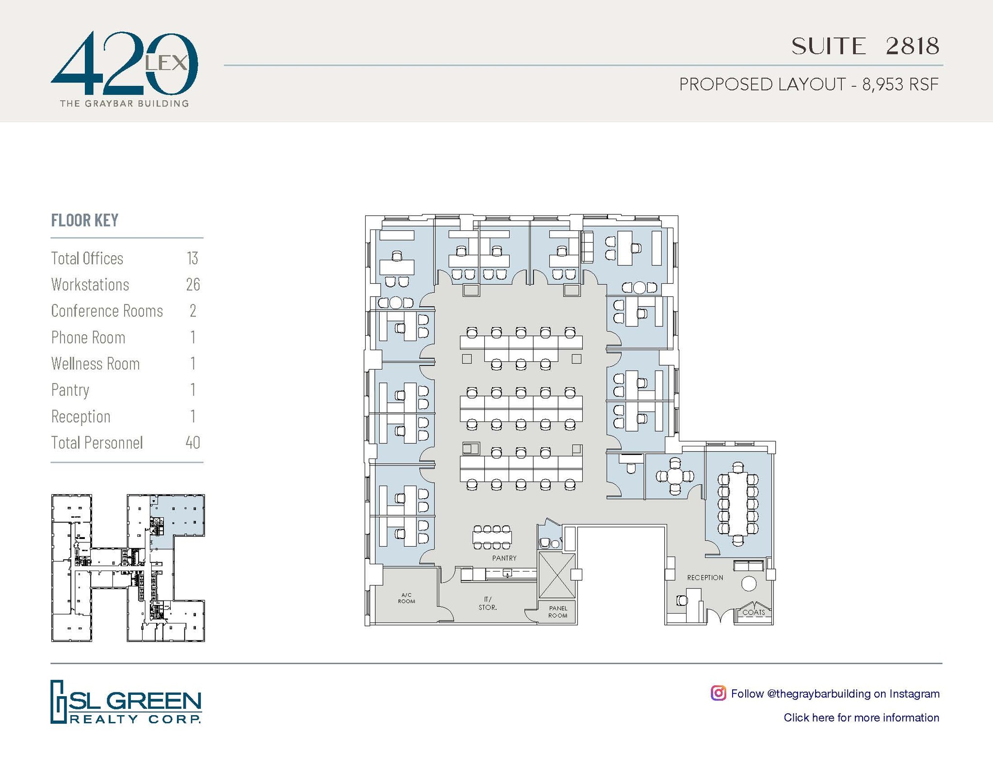 420 Lexington Ave, New York, NY à louer Plan d’étage- Image 1 de 2