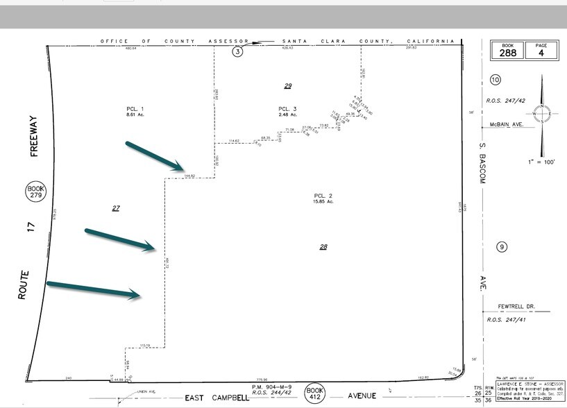 1875 S Bascom Ave, Campbell, CA à louer - Plan cadastral - Image 2 de 12