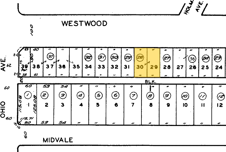 1555-1561 Westwood Blvd, Los Angeles, CA for lease - Plat Map - Image 3 of 3