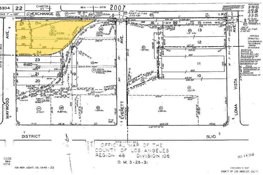 4520 Maywood Ave, Vernon, CA for sale - Plat Map - Image 2 of 4