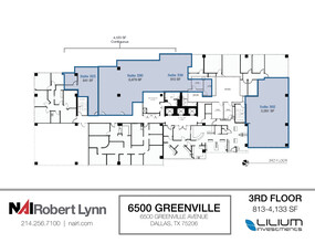 6500 Greenville Ave, Dallas, TX à louer Plan d’étage- Image 2 de 2