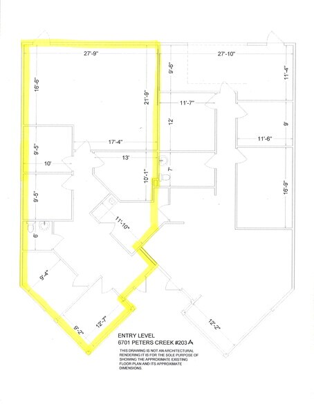 6701 Peters Creek Rd, Roanoke, VA à louer - Plan d’étage - Image 3 de 7
