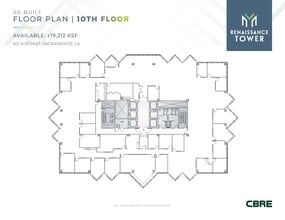 801 K St, Sacramento, CA à louer Plan d’étage- Image 1 de 1