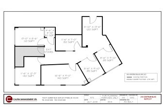 210 Centrum Blvd, Ottawa, ON à louer Plan de site- Image 1 de 1