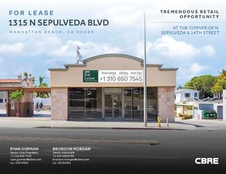 More details for 1315 N Sepulveda Blvd, Manhattan Beach, CA - Retail for Lease