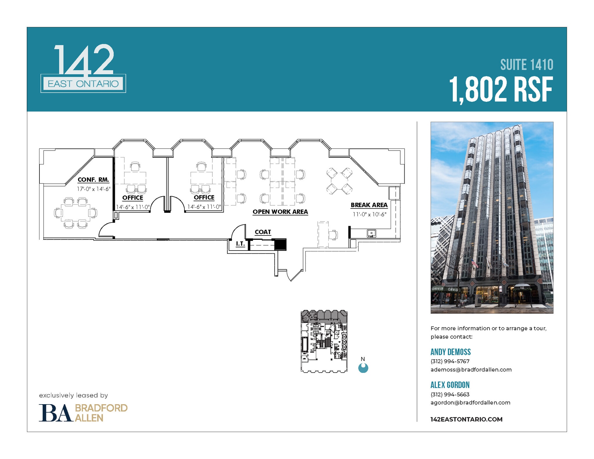 142 E Ontario St, Chicago, IL for lease Floor Plan- Image 1 of 1
