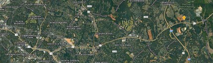 11520 Rocky River Church, Charlotte, NC - AERIAL  map view