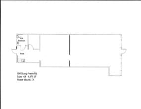 1900 Long Prairie Rd, Flower Mound, TX for lease Floor Plan- Image 1 of 1