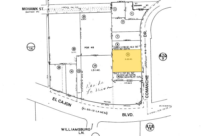 4940 Comanche Dr, La Mesa, CA for sale - Plat Map - Image 3 of 4