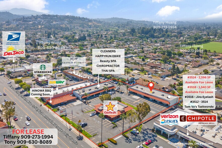 3512-3538 E Chapman Ave, Orange, CA à louer - Photo du bâtiment - Image 3 de 8