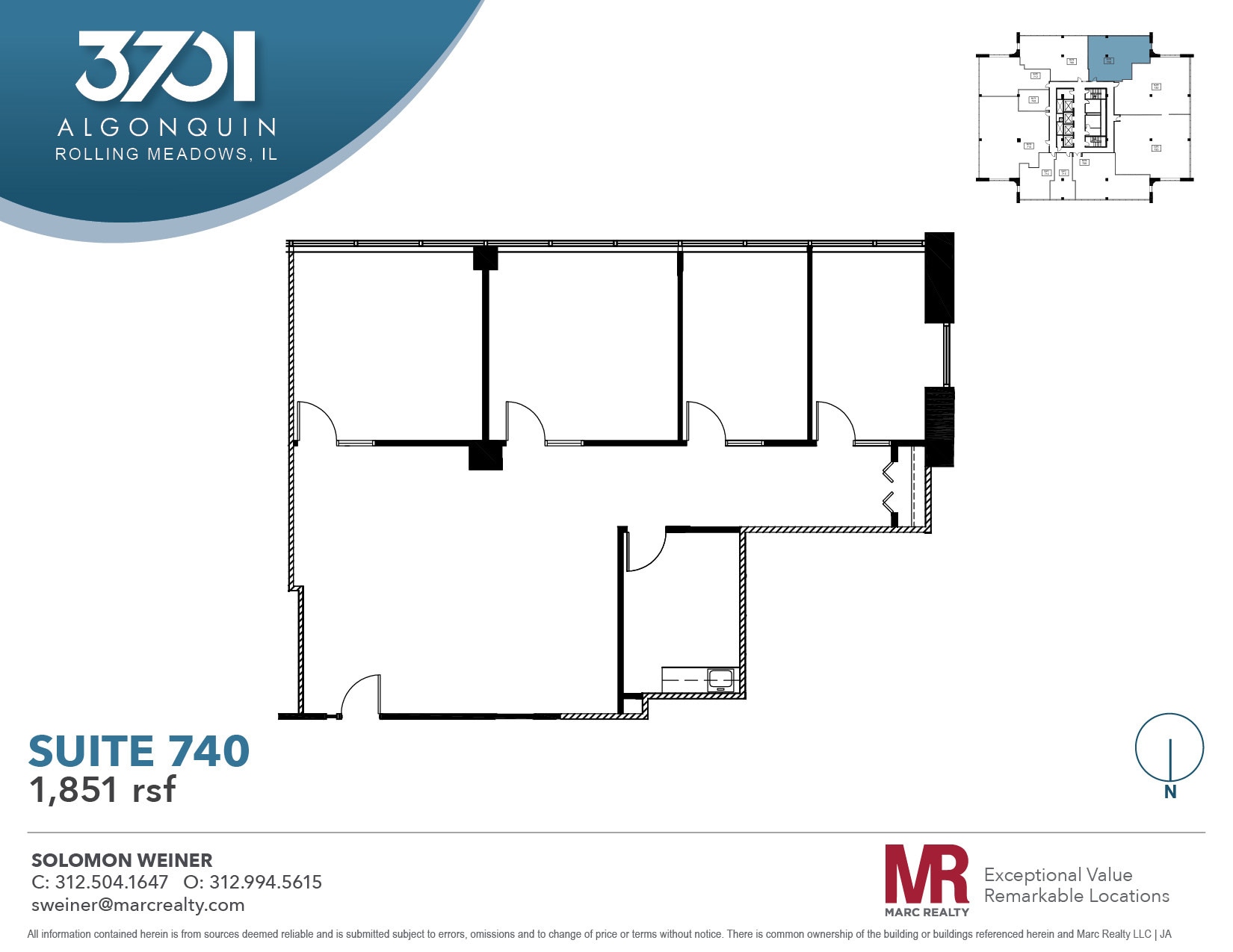 3701 Algonquin Rd, Rolling Meadows, IL for lease Floor Plan- Image 1 of 6