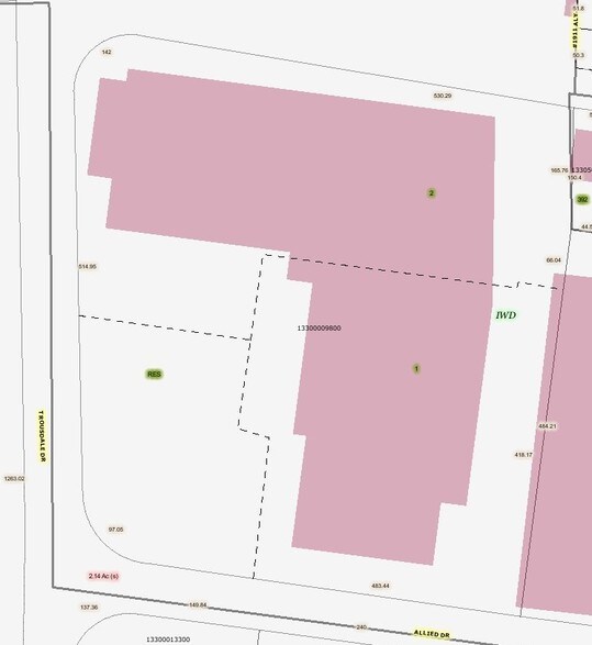 500 Allied Dr, Nashville, TN for lease - Plat Map - Image 2 of 4